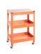 HAKU Serveerwagen Metaal Oranje 50 x 75 x 32 cm Modern