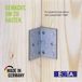 Alberts 824907 Geperforeerde plaathouder - zwart - kunststof gecoat - 80 x 80 x 80 x 2,5 mm | Set van 25
