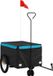 vidaXL Fietstrailer - 45 kg - IJzer - Zwart en Blauw