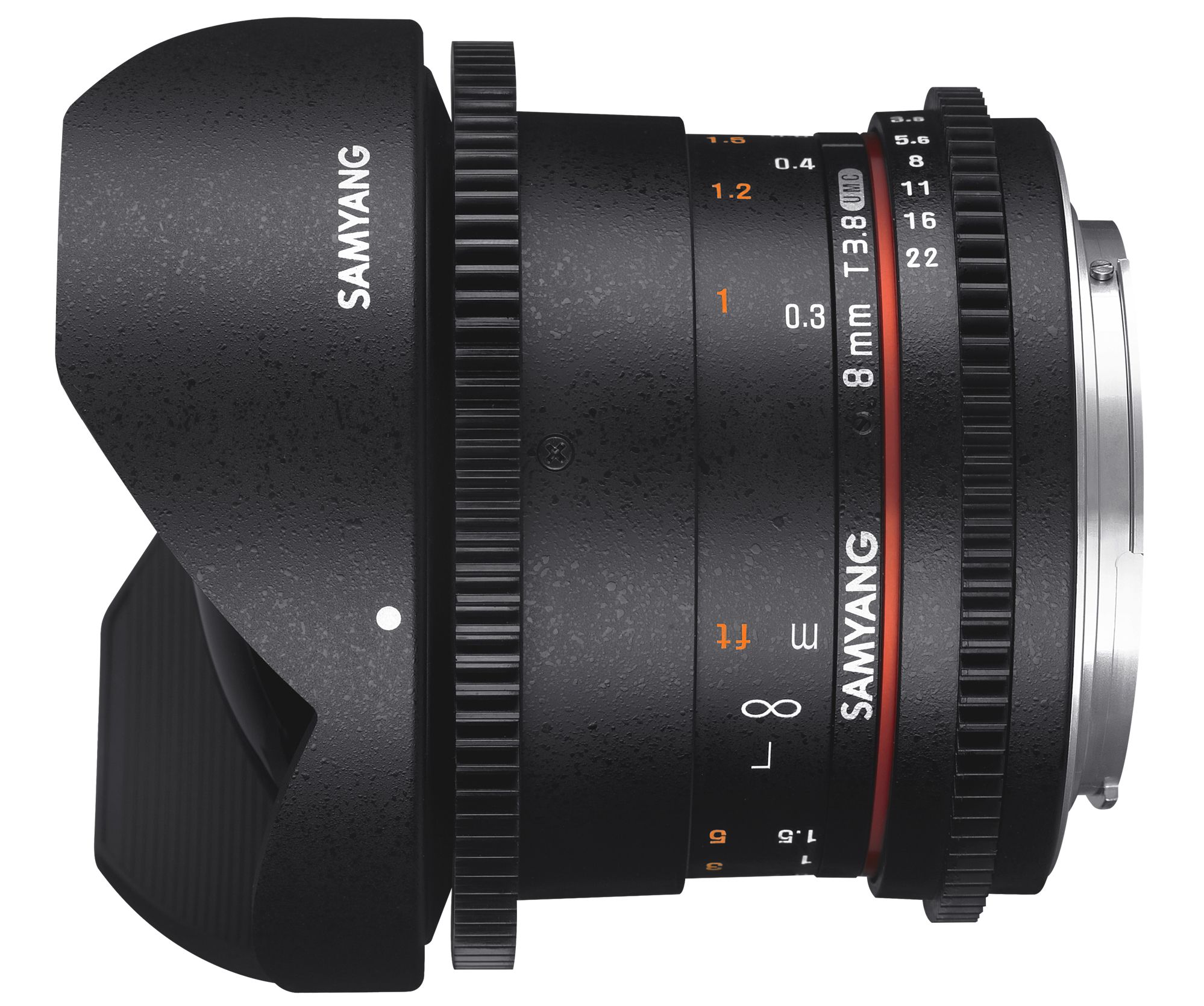 Samyang 8mm T3.8 VDSLR UMC Fish-eye CS II - Nikon F - Zwart