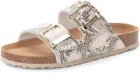 Tamaris damesmuiltjes 1-27523-46 492 Leer Beige/Snake