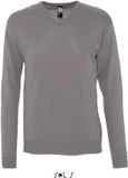 SOL's Men's V-Neck Sweater Galaxy L410 - Medium Grey (Solid) - S