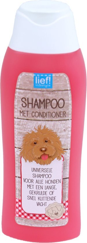 lief! Lief! - Honden Shampoo Langhaar Universeel - 300ml roze