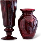 Loberon Vaas set van 2 Darian rood