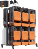 Vevor Opvouwbare Stoel Stand Stoel Trolley voor 84 Stoelen/12 Tafels 363 Kg 2 Niveaus