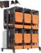 Vevor Opvouwbare Stoel Stand Stoel Trolley voor 84 Stoelen/12 Tafels 363 Kg 2 Niveaus