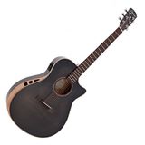Hartwood Sonata Thinline Elektro-Akoestische Gitaar, Zwart