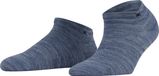 Burlington Soho Vibes kort eenkleurig katoen sneakersokken enkelsokken dames blauw - maat 36-41