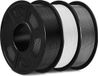 Merkloos Gewikkeld 1.75mm PLA Filament 1KG Spoel - 3 Pack Noir Blanc Gris
