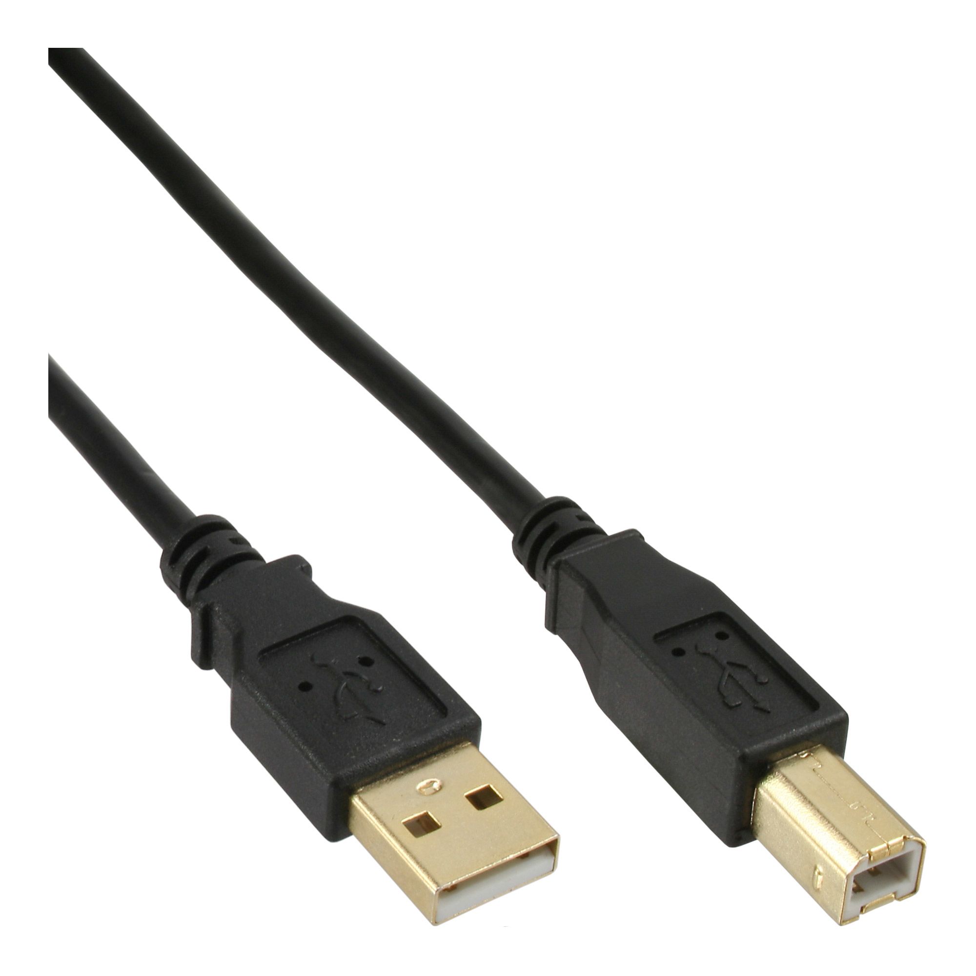 USB 2.0 Cable - A to B - 0.3m - Black