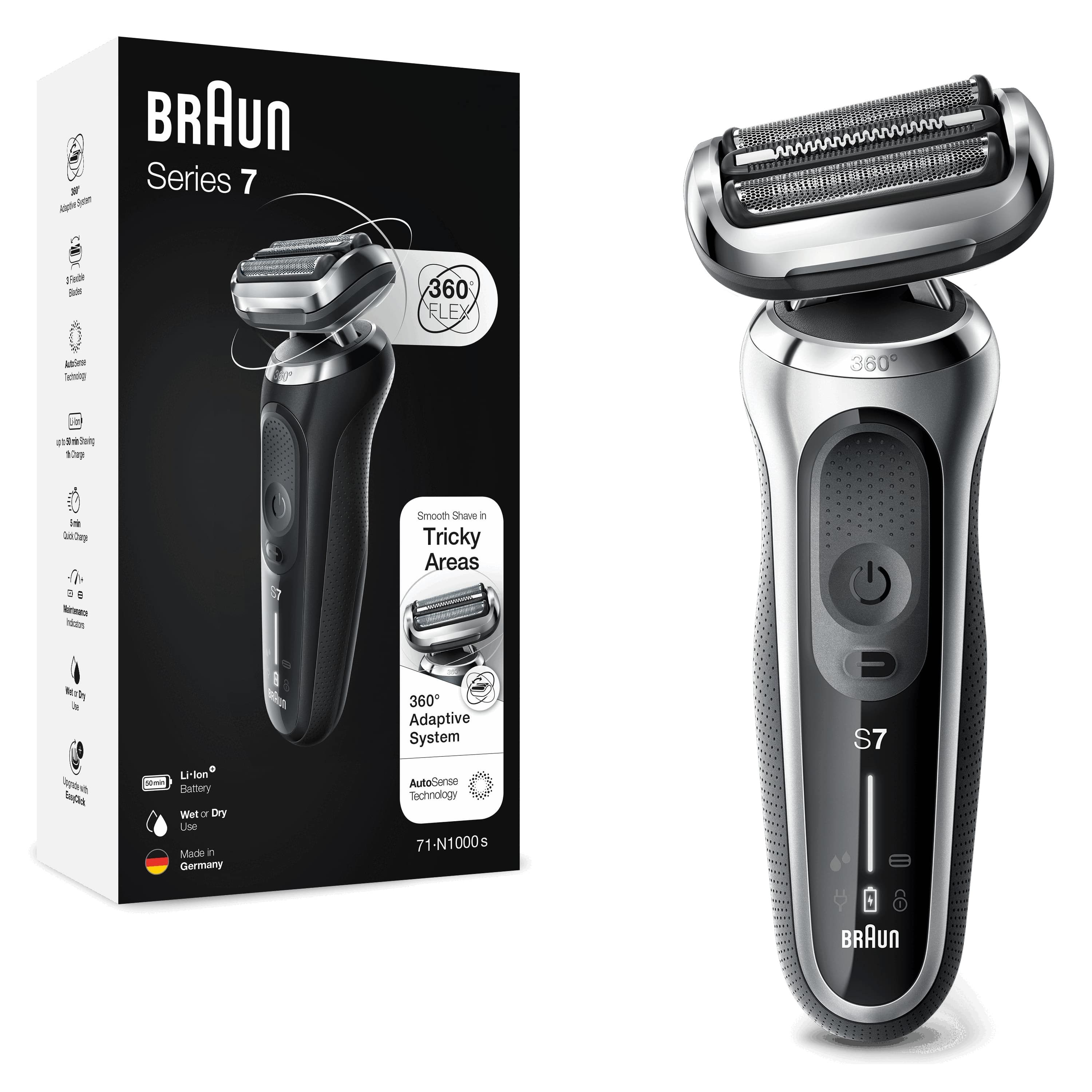 Braun Series 7 71-S1000s Scheerapparaat - Zilver