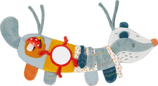 Nattou Felix & Leo Activiteiten Knuffel - 70 cm - Dusty blauw