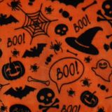 Bedlam Halloween Plaid Oranje Zacht Polar 120x150cm