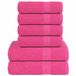 vidaXL 6-delige Handdoekenset FROGN 360 g/m² Roze