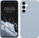 kwmobile telefoonhoesje compatibel met Samsung Galaxy A55 5G hoesje - Zachte case voor smartphone - Back cover in mat lichtblauw