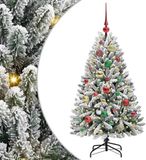 vidaXL Kunstkerstboom 120 cm 150 LED's Warmwit PVC en Staal