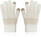 LGT JWLS Gants d'hiver Femme - Beige Blanc