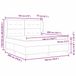 vidaXL Boxspringbed met hoofdeinde, taupe, 180 x 200 cm, gestoffeerd