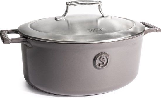Saveur Selects Voyage Serie Oval Dutch Oven 30cm - Gray