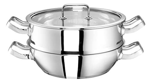 Rohe Germany Conia Stoofpan - 28 cm - Roestvrij staal - Inclusief stoominzet