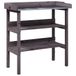 VidaXL Plantentafel met schappen 78x38x82,5 cm vurenhout grijs