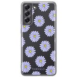 ERT GROUP mobiel telefoonhoesje voor Samsung S21 FE origineel en officieel erkend Babaco patroon Flowers 021 optimaal aangepast aan de vorm van de mobiele telefoon, gedeeltelijk bedrukt