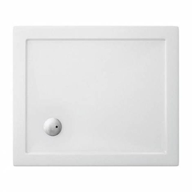 Crosswater Showertray Douchebak - 90x80x4cm - Rechthoek - Wit