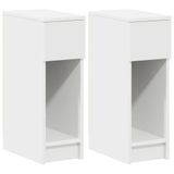 VidaXL Nachtkastje met lade 20x36x60 cm wit
