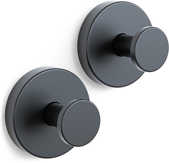 Sanova Handdoekhaakjes - Set van 2 - Zwart