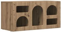 vidaXL TV-meubel ELST 80 x 35 x 40 cm Artisan Eiken Bewerkt hout