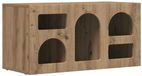vidaXL TV-meubel ELST 80 x 35 x 40 cm Artisan Eiken Bewerkt hout