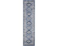 Safavieh Tapijtloper Kathleen Border Blauw Stof Klassiek 61x240 cm