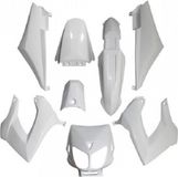 P2R Kuipenset voor Derbi 50 Senda Motorfiets 1994-2010 Glanzend Wit