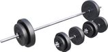 Gorilla Sports Halterset 60 kg - Kunststof - Zwart