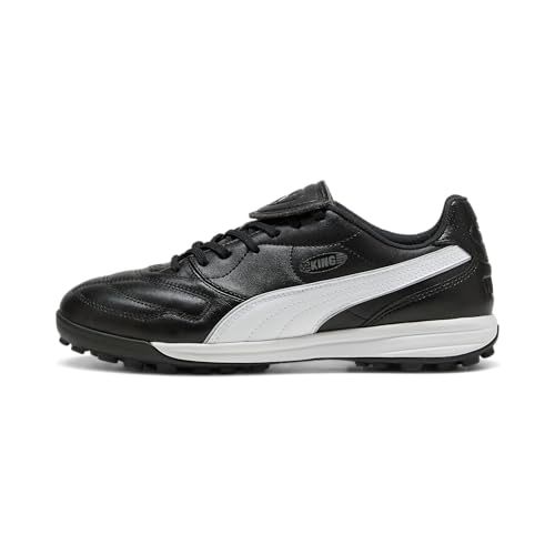 PUMA Unisex King LIGA TT voetbalschoen, zwart zilver wit, 8.5 UK, Puma Zwart PUMA Zilver PUMA Wit, 42.5 EU