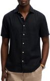 Superdry Riviera S/S Linnen Shirt Heren - Maat S