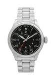 Timex Waterbury Ace Quartz Analoog Horloge Zilverkleurig En Zwart Kast Gemaakt Van 100% Roestvrij Staal En Een Armband Van 100% Roestvrij Staal 41 TW2Y70300AJ
