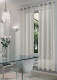 Dekoschal Rombo met ringen, 140 x 280 cm