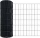 vidaXL Euro Hek 0,8 x 25 m PVC-gelaagd ijzer Grijs