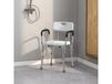 HOMCOM tabouret de douche - Aluminium - 51,5 x 51,5 x 84 cm - Blanc