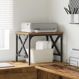 Merkloos Houten Printerstandaard in Oud Hout Design