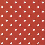 Ihr 20x Polka Dot 3-laags servetten rood met witte stippen 33 x 33 cm