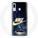 Nike Etui voor Samsung Galaxy A20e Logo Gold Starry Night Maniacase