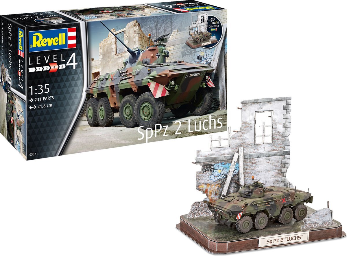 Revell 3d-puzzel Sppz2 Luchs 21,8 Cm 1:35 Groen