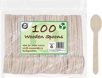 DID Wegwerp lepels - Hout - 100 stuks