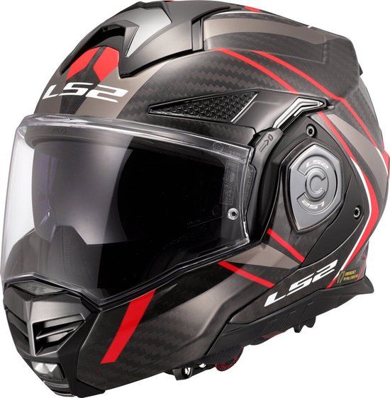 LS2 FF901 Advant X C Future II Rood Flip-back Helm - Maat XL