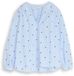 Tom Tailor Blouse met hartjesborduursel - Maat 36 - blue heart design