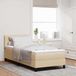 Maison Exclusive - Lit à ressorts avec matelas Crème 90 x 190 cm tissu
