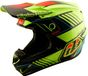 Troy Lee Designs GP Pro Segment, casque de motocross pour jeunes, Jaune Néon/Noir/Rouge/Turquoise, L