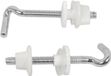 KIRCHHOFF Inox lunette de WC fixation - Chrome - 25 mm - Paire